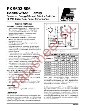 PKS606PN datasheet  